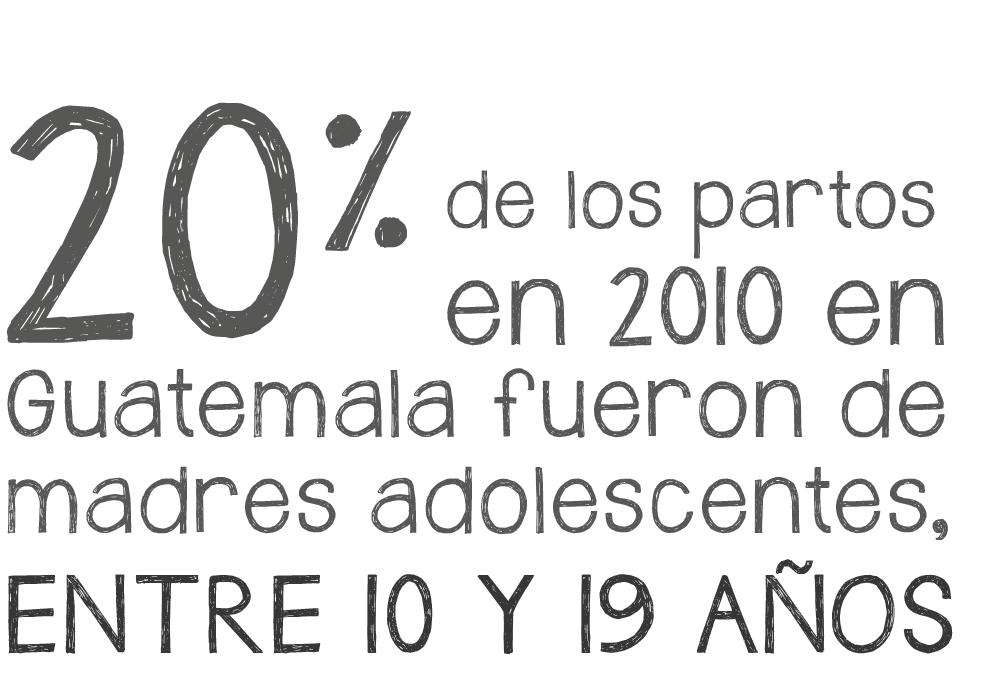 El 20% de los partos en 2010 en Guatemala fueron de madres adolescentes entre 10 y 19 años