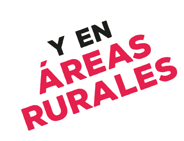 Y en áreas rurales